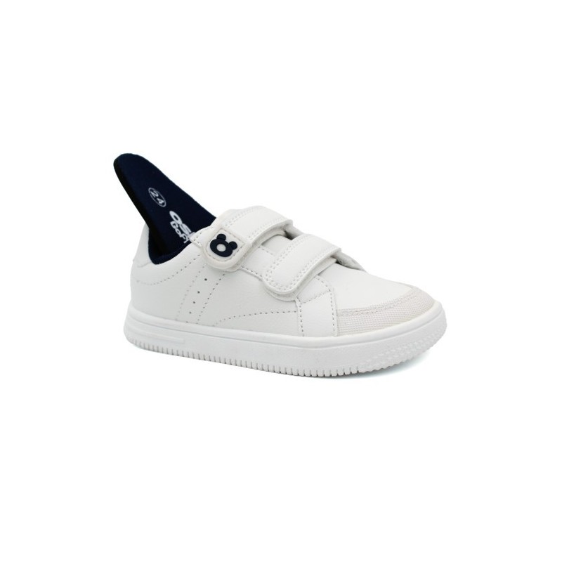 DEPORTIVO VELCROS WHITE NAVY