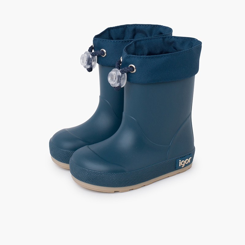BOTA LLUVIA CUELLO BAREFOOT PETROLEO
