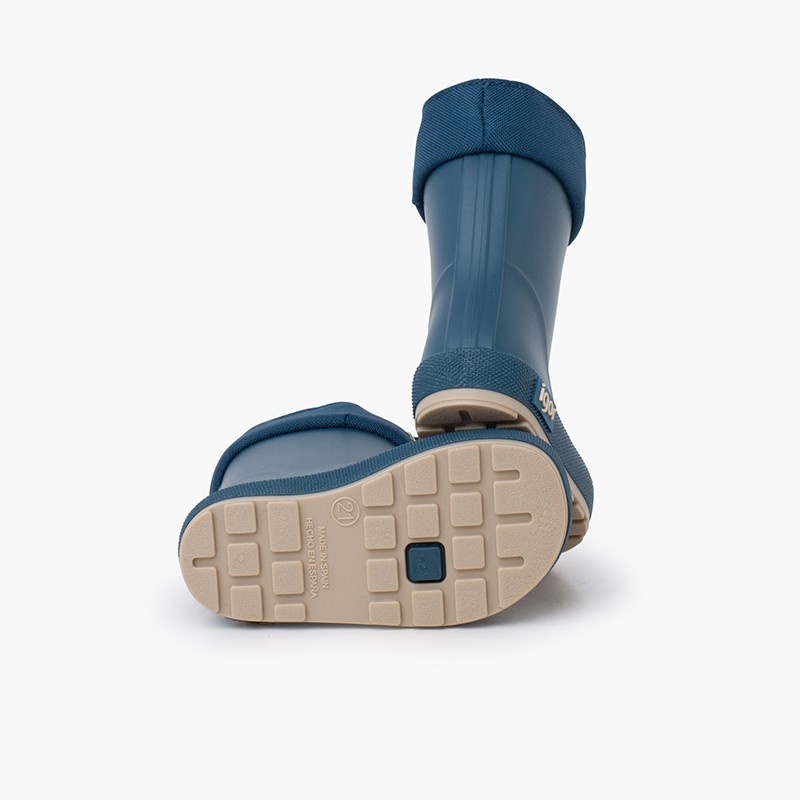 BOTA LLUVIA CUELLO BAREFOOT PETROLEO