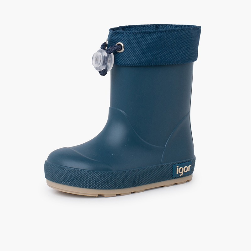 BOTA LLUVIA CUELLO BAREFOOT PETROLEO