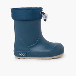 BOTA LLUVIA CUELLO BAREFOOT PETROLEO