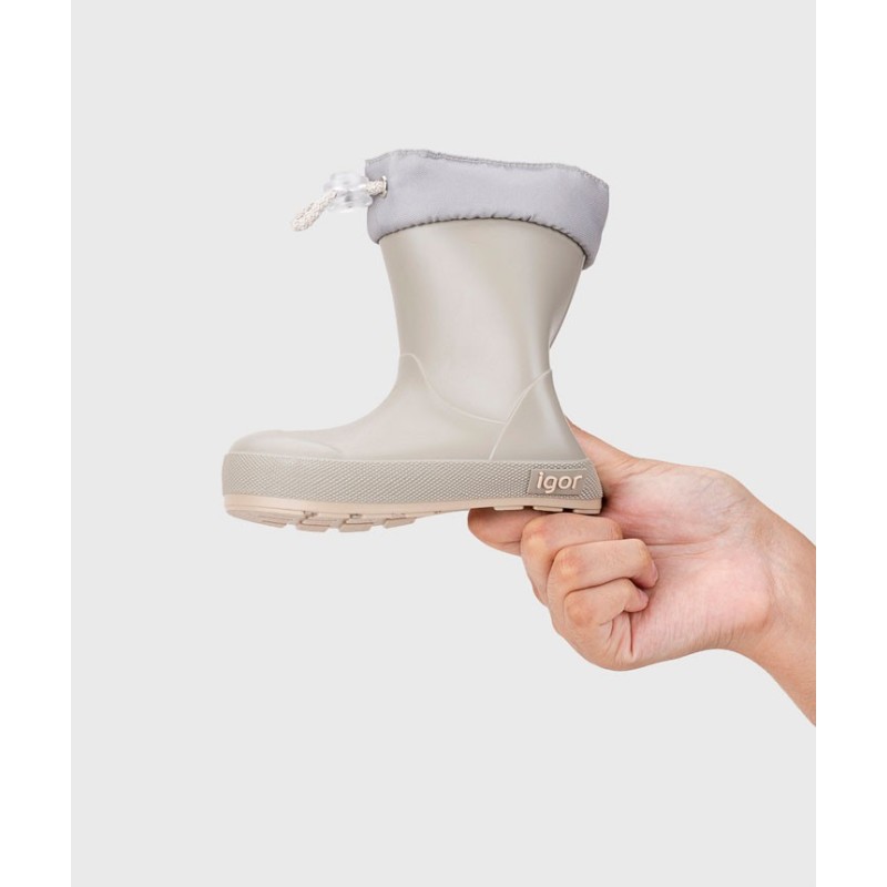 BOTA LLUVIA CUELLO BAREFOOT PIEDRA