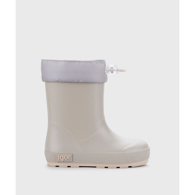 BOTA LLUVIA CUELLO BAREFOOT PIEDRA
