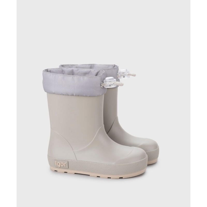 BOTA LLUVIA CUELLO BAREFOOT PIEDRA