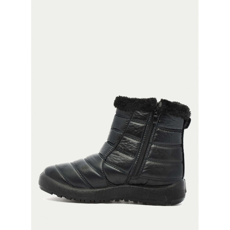 BOTIN ACOLCHADO NYLON NEGRO