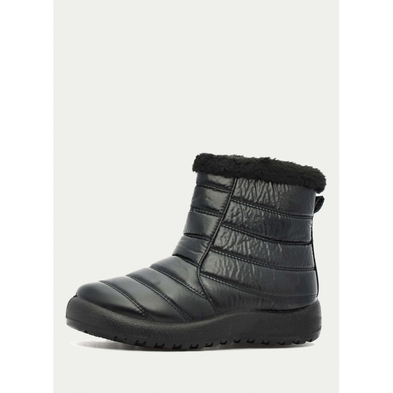 BOTIN ACOLCHADO NYLON NEGRO