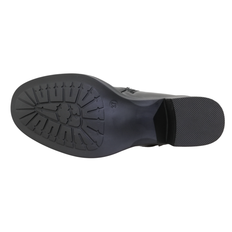 BOTA ALTA MITAD ELASTICA NEGRO